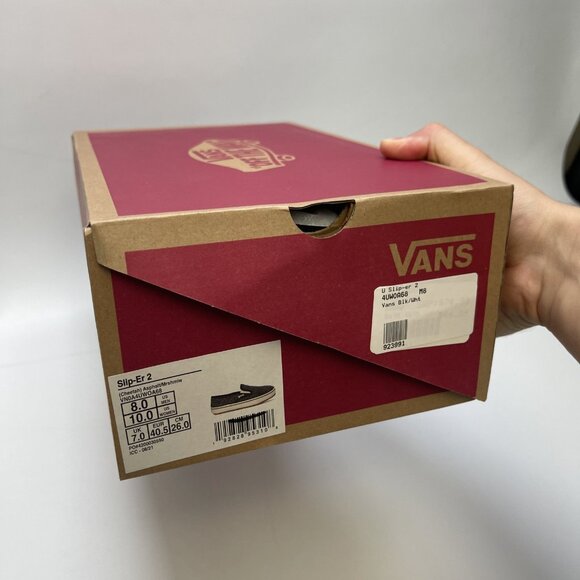 VANS Slip-Er 2 Mule Slippers Gray Cheetah AOP Black White Gum Cozy Men 8, Wom 10 - Picture 12 of 13